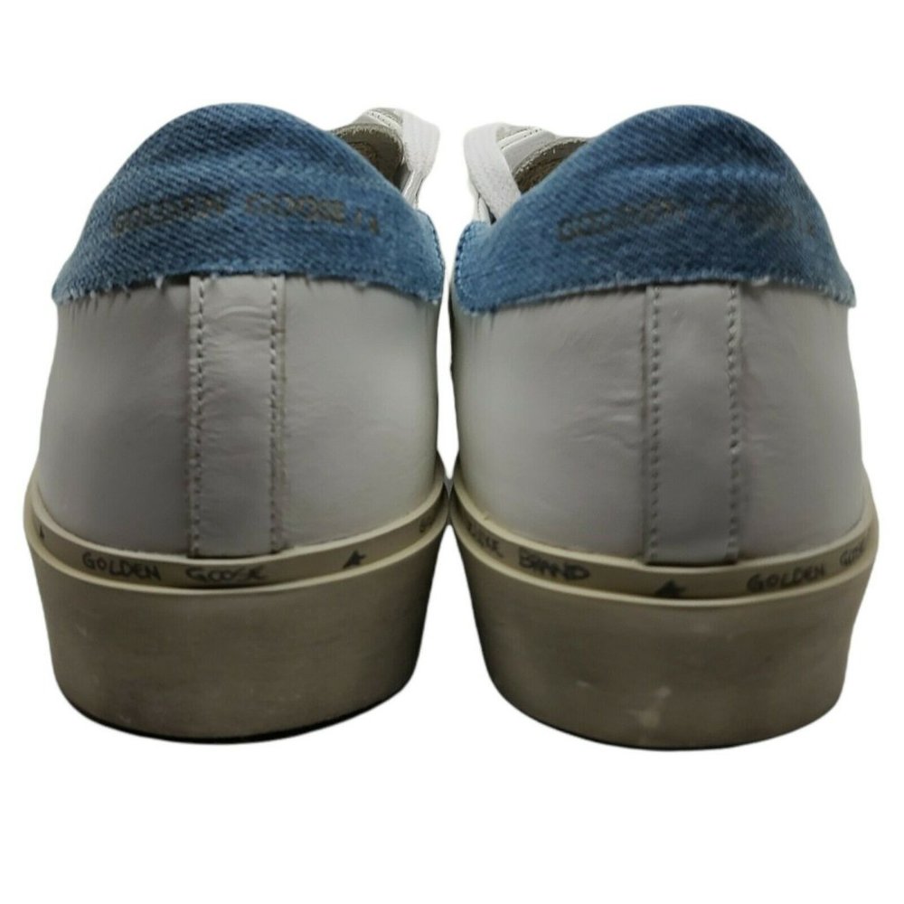 $560 Women's Sz 41 Golden Goose Hi Star Leather Lace Up Sneakers - Picture 4 of 12